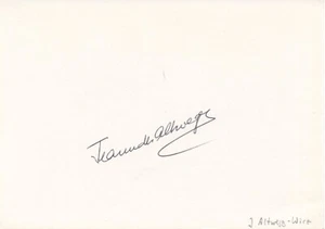 JEANNETTE ALTWEGG † - original signierte Karteikarte Autogramm Eiskunstlauf - Picture 1 of 1