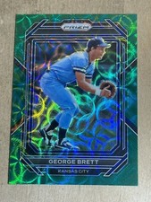 2023 Kansas City Royals George Brett Panini Prizm GREEN SCOPE PRIZM 54/75 SP