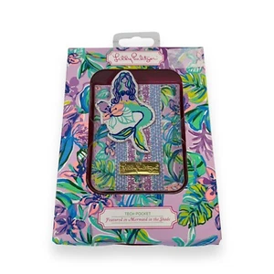 Lilly Pulitzer Tech Pocket Mermaid in the Shade iPhone Credit Card ID Holder NIB - Photo 1 sur 3