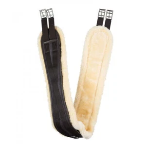 New! Horze Dark brown 'ATLANTA' ALL PURPOSE GIRTH w/ Detachable fleece 6 SIZES! - Picture 1 of 9