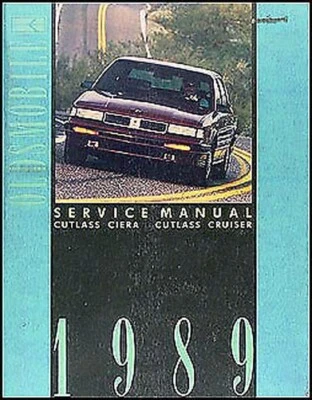 Manuale Di Riparazione Servizio Oldsmobile Cutlass Ciera E Cruiser 1989 - Immagine 1 di 2