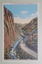 Cliffs at the Entrance of Big Thompson Canon - Colorado Postcard