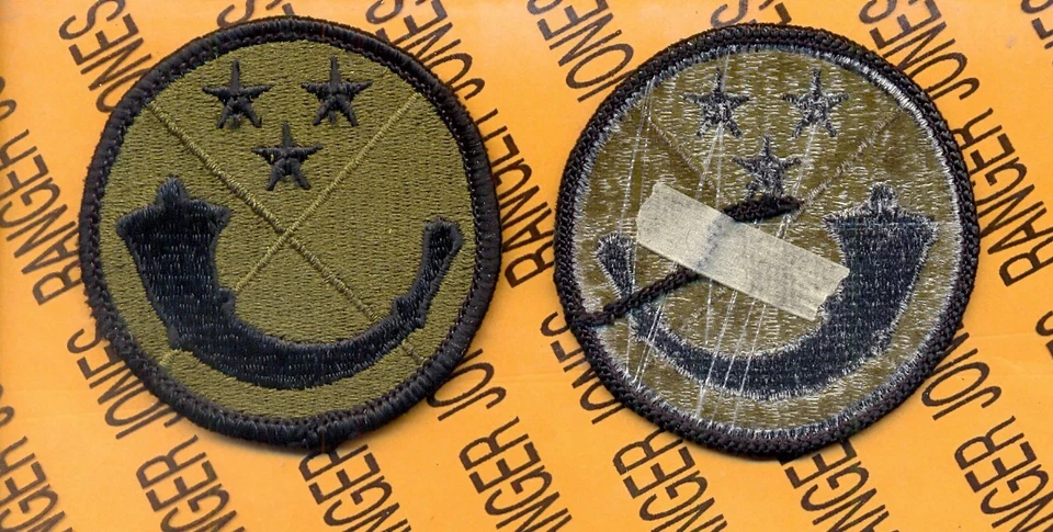 125th ARCOM Army Reserve Command OD Green & Black uniform patch m/e  - Image 1 of 1