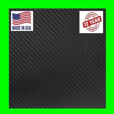PARA CHEVY 60 X 180" ROLLO DE LÁMINA DE VINILO DE FIBRA DE CARBONO NEGRO 5 X 15' * Foto 1 de 4