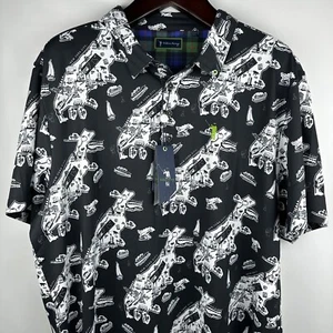 Camisa polo William Murray para hombre - Golf - Manga corta - Negra con Nueva York - XXL 2XL - Imagen 1 de 23
