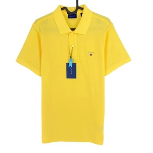 GANT Giallo Originale Pique Rugger Polo Taglia S - Foto 1 di 11