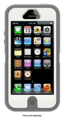 OtterBox Defender 保护壳和皮套适用于苹果 iPhone 5 - 青铜色白色 — 第 1/4 张图片