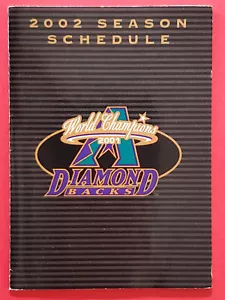 Arizona Diamondbacks 2002 Dbacks Pocket Spielplan - Sie wählen Sponsor - Bild 1 von 16
