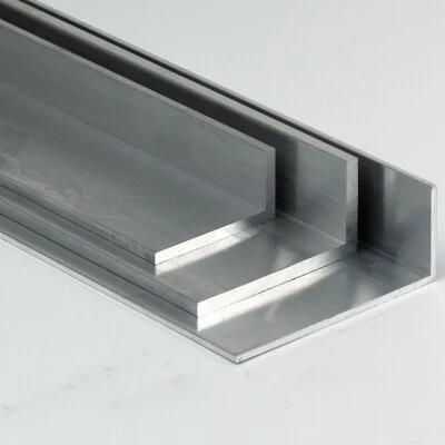 Ángulo de aluminio 100x40x4 mm longitud seleccionable aluminio AlMgSi05 ángulo de aluminio perfil angular