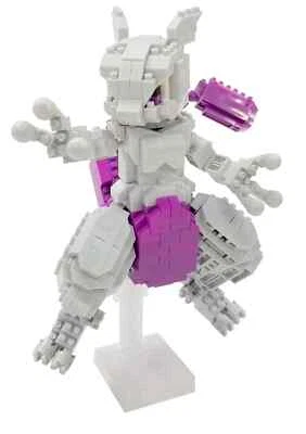 Kawada Nanoblock Pokemon Mewtwo Deluxe Edition 620 Pieces NBPM_101 From Japan - Image 1 of 3