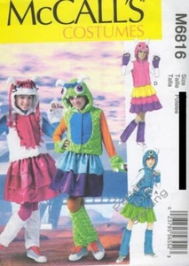 Patrón McCall's Costura Disfraces para Niñas Monstruo TALLA 7-14 - Imagen 1 de 1