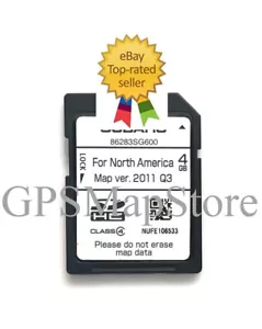2014 Forester Genuine DIVX Navigation DATA SD Card U.S CAN Map Part 86283SG600 - Picture 1 of 1