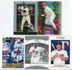Ivan Rodriguez 5 Baseball Karten Set HOF RANGERS MARLINS TIGER YANKEES (SET 18) - Bild 1 von 1