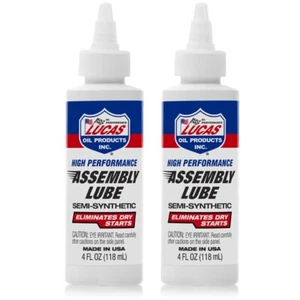 Lucas Oil 10152, High Performance Assembly Lube Semi-Synthetic, 4 OZ, Pack Of 2 - Picture 1 of 4
