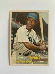 1957 Topps #159 Solly Drake Chicago Cubs sehr guter Zustand reduziert 50 % - Bild 1 von 2