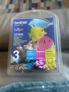 Original Brother LC1000C/M/Y Colour Ink Cartridge Multipack OOD 2011 - Afbeelding 1 van 2