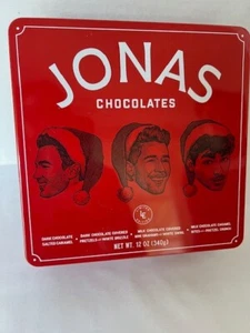 JONAS BROTHERS Metal Christmas Tin LIMITED EDITION Collectible Memorabilia - Picture 1 of 4