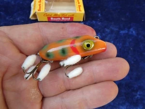SEÑUELO DE PESCA DE COLECCIÓN SOUTH BEND SPIN-ORENO 967-OS CASI NUEVO EN CAJA. ¡SÚPER BONITO! - Imagen 1 de 6