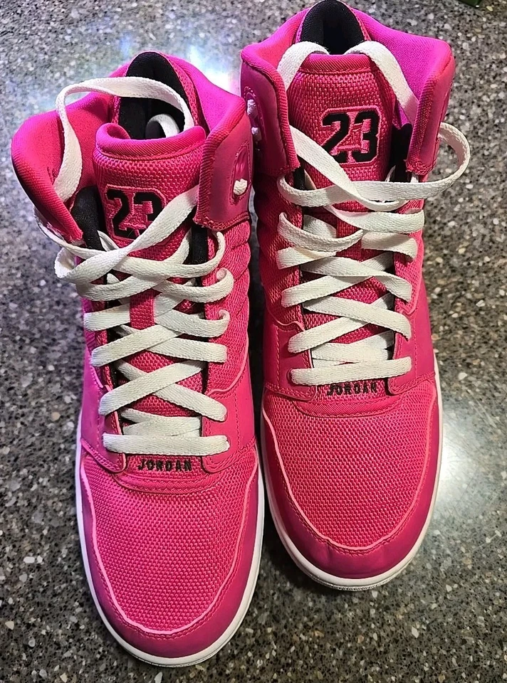 Nike Air Jordan Flight 4 Basketball Shoes Pink 820183-609 Size 9Y - Image 1 of 4