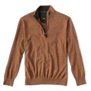 Orvis Men's Merino Wool Quarter-Zip Sweater 2.0 XXL - Picture 1 of 2