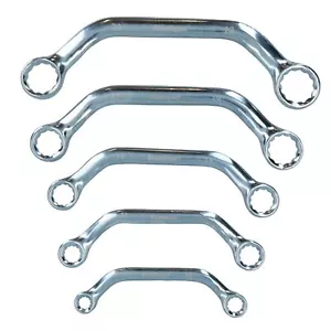 Metrisch mm Halbmond Ring C Hindernis Schraubenschlüssel 5 Stck. 10 Größen 8 - 22 mm - Bild 1 von 6