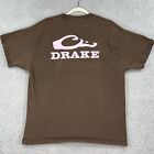 Drake Wasservogel Shirt Erwachsene XL rosa Logo doppelseitig braun Rundhalsausschnitt Unisex