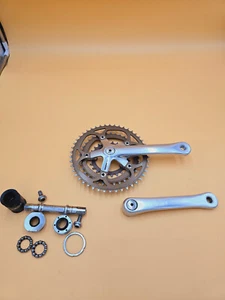 Crank Set Suntour XC Pro Triple MTB Mountain Bike Vintage Crank Bottom Bracket 170 - Picture 1 of 14