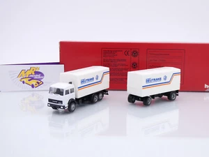 Herpa 148030 # Iveco Planen-Hängerzug " Deutrans Spedition " 1:87 RAR ab 4,99 € - Bild 1 von 3