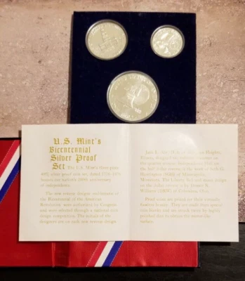 U.S. Bicentennial 40% Silver Uncirculated Set 1776-1976 Lot Of 2 Different - Image 1 of 4