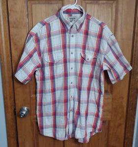 Camisa Wrangler Painted Desert Para Hombres 2XL Manga Corta Cuadros Botón Frontal Occidental - Imagen 1 de 5