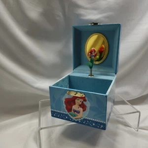 VTG Disney Ariel Little Mermaid Musical Jewelry Box Tune Under The Sea Works - Picture 1 of 3