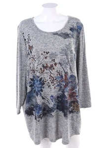 MIAMODA Shirt Blumen Print D 52 grau - Bild 1 von 4