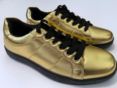 Tenis INC International Concepts Orion metálicos dorados de caña baja de moda para hombre 7 Foto 1 de 4