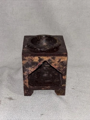 Soapstone Wax Melt Essential Oil Burner Tealight Diffusers Aroma Oil Tart Warmer - Image 1 of 4