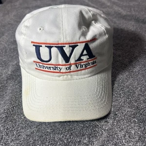 De colección Años 90 Universidad de Virginia NCAA Bordado Hechizo Snapback Sombrero Blanco - Imagen 1 de 6