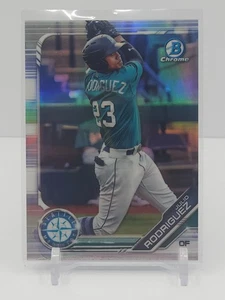 JULIO RODRIGUEZ 2019 BOWMAN DRAFT CHROME PROSPECT REFRACTOR! SEATTLE MARINERS! - Picture 1 of 2