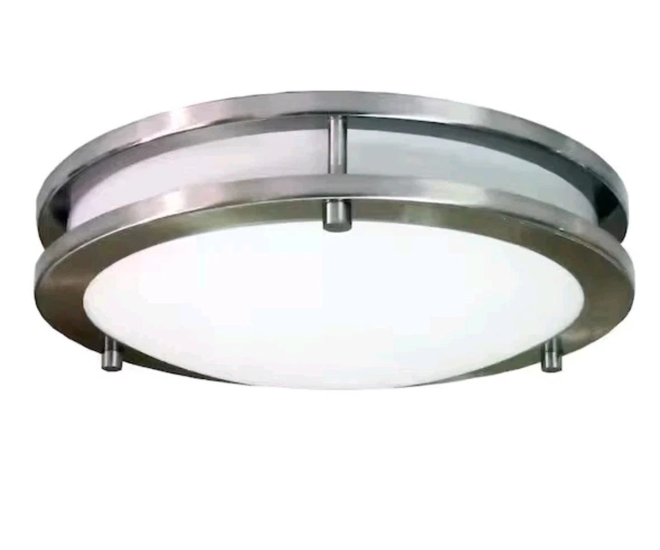 HomeSelects Saturn 2 luces níquel cepillado montaje empotrado 6102 Foto 1 de 1