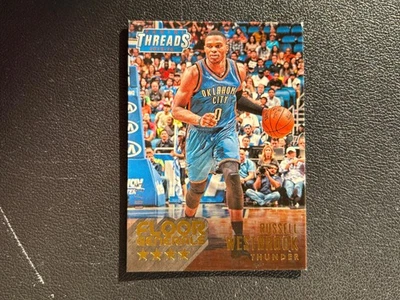 Russell Westbrook 2015-16 Panini Threads GOLD Oklahoma City Thunder 8/25 E31 - Image 1 of 2