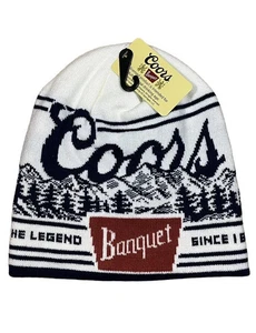 Gorro tejido piedra jacquard envoltura banquete COORS The Legend Since 1873 tobogán - Imagen 1 de 2