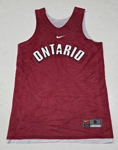 Canada Ontario Basketball Reversible Nike Jersey Mens Size S Small Red White - Bild 1 von 12