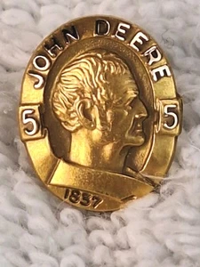 Vintage John Deere 10K Yellow Gold 5 Year Service Pin - Picture 1 of 9