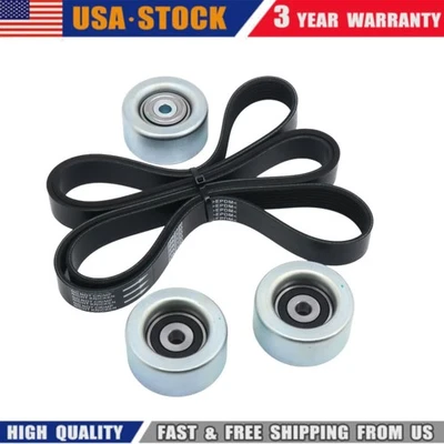 For Toyota 4Runner Tacoma Tundra  4.0L Serpentine Drive Belt & Idler Pulley Kit - Image 1 of 4