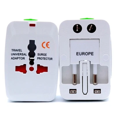 Universal Travel Adapter Converter International Wall Charger AC Power Plug - Image 1 of 4