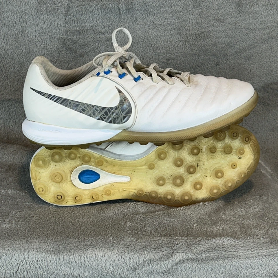 Nike TiempoX Legend 7 Pro TF AH7249-107 Size 6.5 White Blue Grey - Image 1 of 4