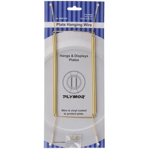 Plymor Shiny Gold Finish Wall Mountable Plate Hanger (For Plates 14" - 20") - Picture 1 of 1