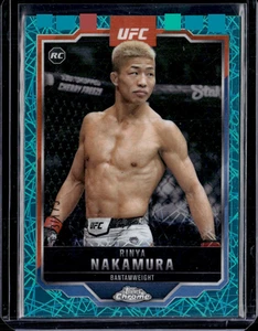2025 Topps Chrome UFC #128 Rinya Nakamura Rookie Teal Lazer Refractor/175 (57A) - Imagen 1 de 2