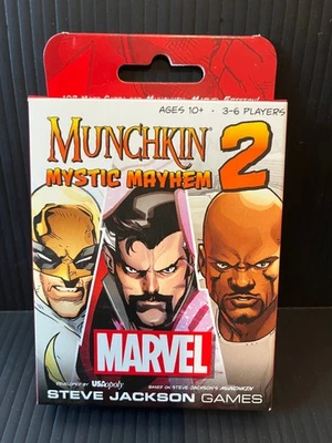 Munchkin Marvel 2 Mystic Mayhem Steve Jackson Games NEW RARE Card Expansion - Image 1 of 2