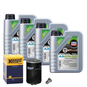 Motoröl 5W30 LIQUI MOLY Special Tec Aa 4L+HENGST Ölfilter+Ölablassschraube - Bild 1 von 3