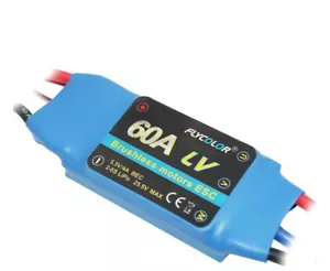 FlyColor Electric Speed Controller 60A 2-4S Brushless Motor ESC For RC Airplane - Picture 1 of 4
