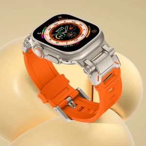 Correa de goma suave para Apple Watch correa de pulsera Ultra 2 49 mm 9 8 7 SE 6 5 4 3 2 - Imagen 1 de 23